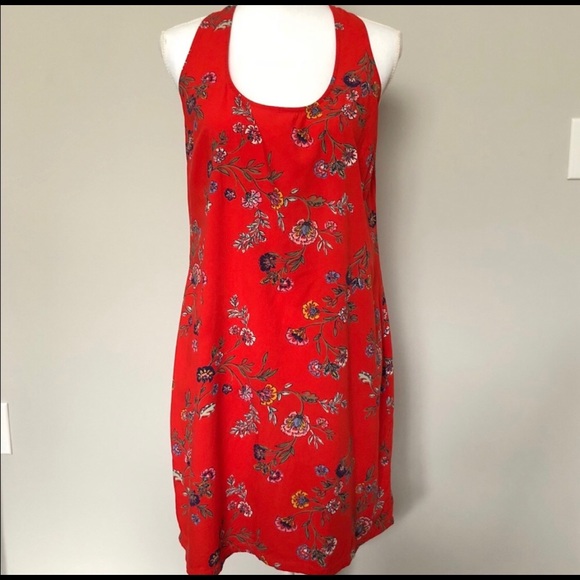 Old Navy Dresses & Skirts - {Old Navy} Red Floral Dress
